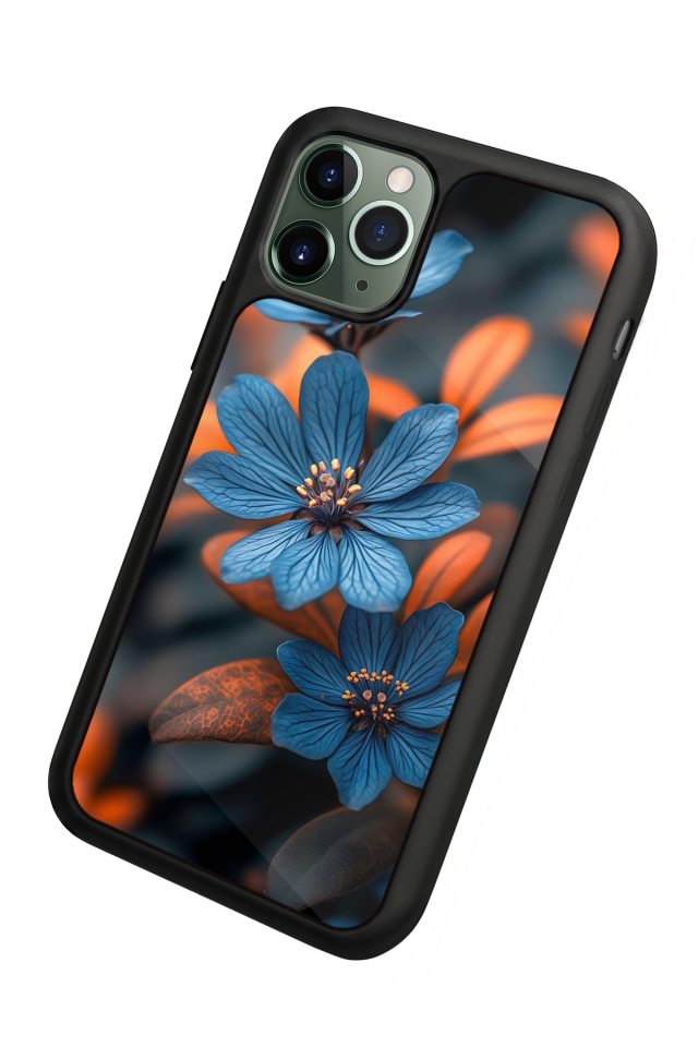iPhone 11 Pro Uyumlu Cicek Tasarımlı Glossy Premium Kılıf