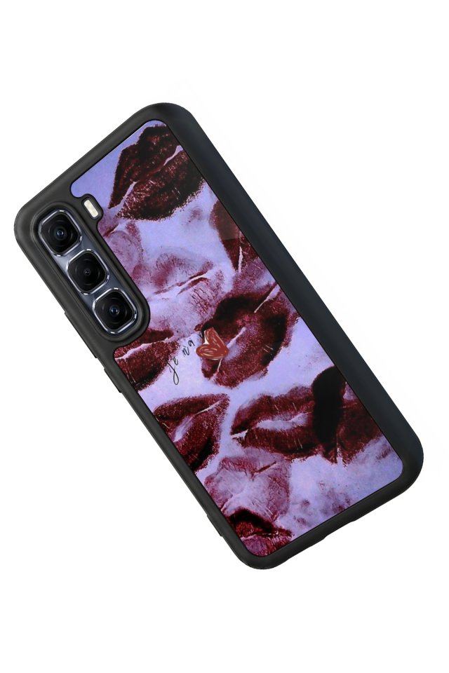 Infinix Hot 60 Pro Plus Uyumlu Dudak Tasarımlı Glossy Premium Kılıf
