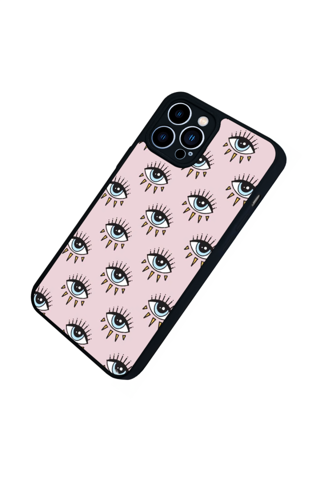 iPhone 12 Pro Max Uyumlu Göz Tasarımlı Glossy Premium Kılıf