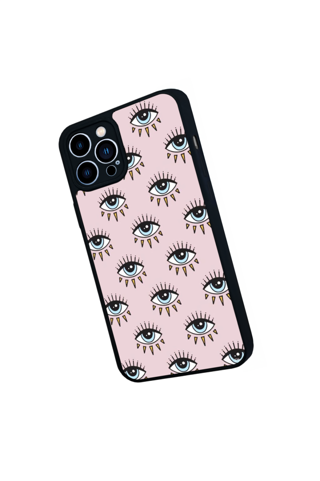 iPhone 12 Pro Max Uyumlu Göz Tasarımlı Glossy Premium Kılıf
