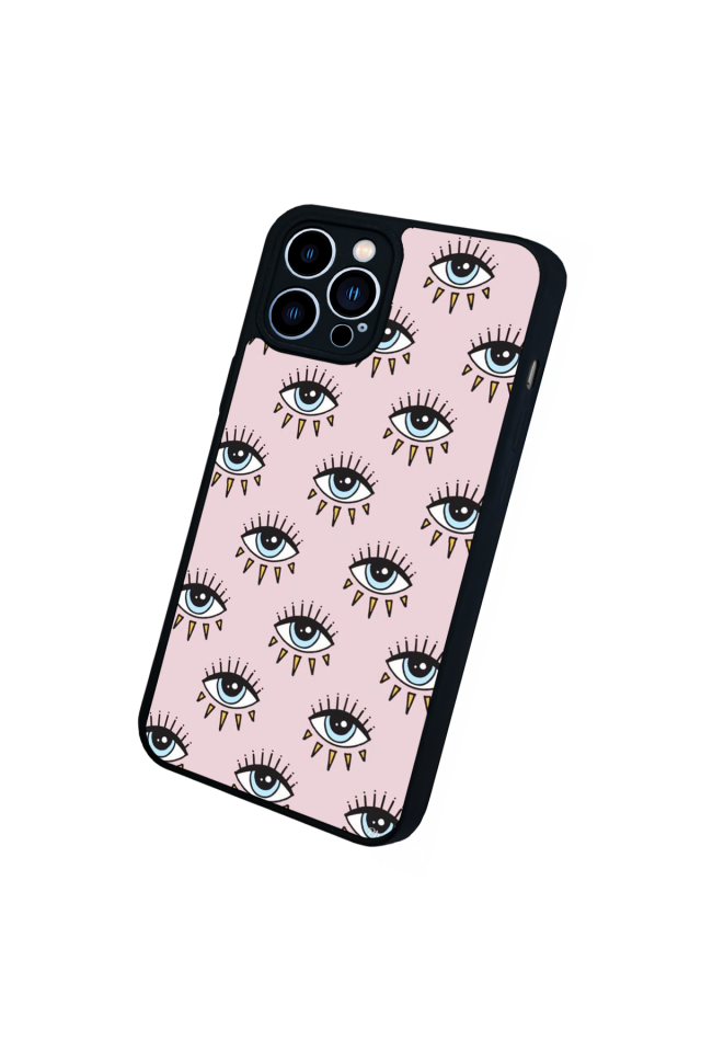 iPhone 12 Pro Max Uyumlu Göz Tasarımlı Glossy Premium Kılıf
