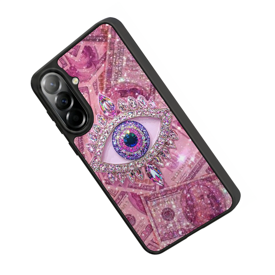 Samsung Galaxy A57 Uyumlu Göz Tasarımlı Glossy Premium Kılıf
