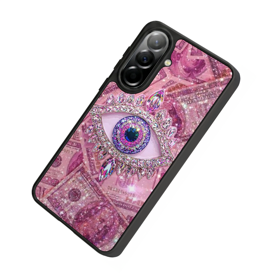 Samsung Galaxy A57 Uyumlu Göz Tasarımlı Glossy Premium Kılıf