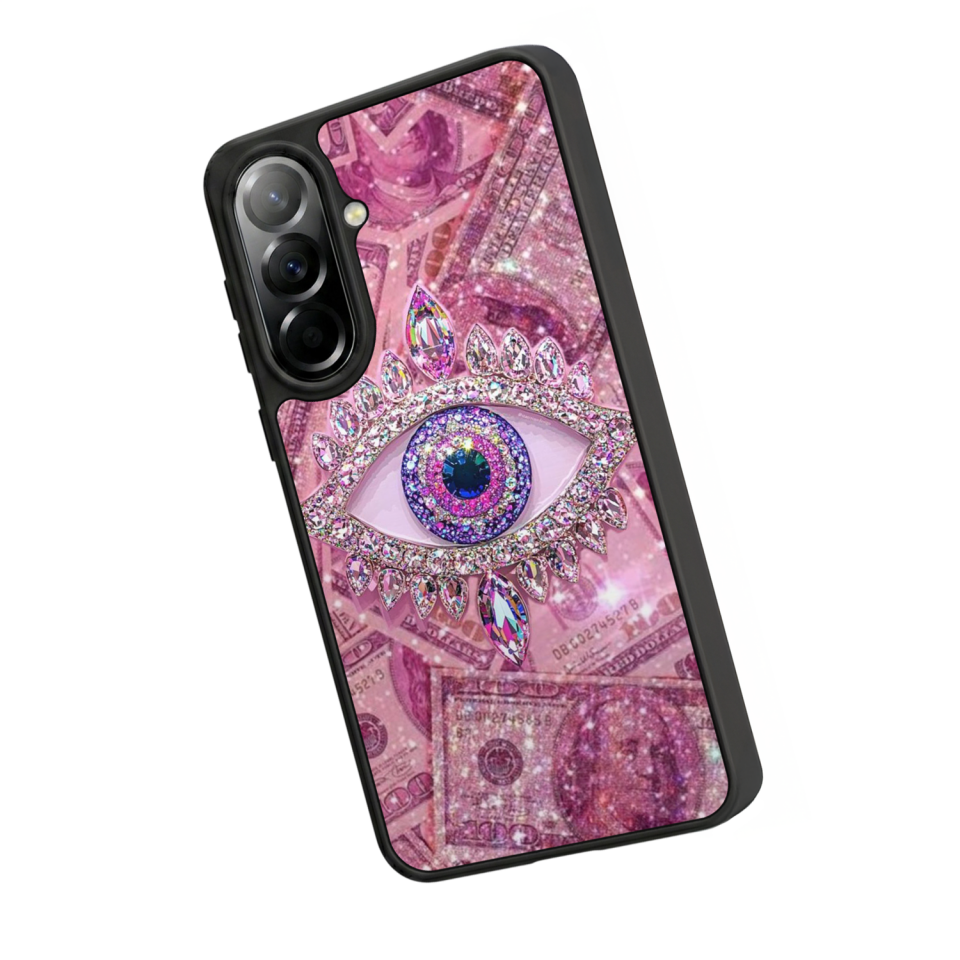 Samsung Galaxy A57 Uyumlu Göz Tasarımlı Glossy Premium Kılıf
