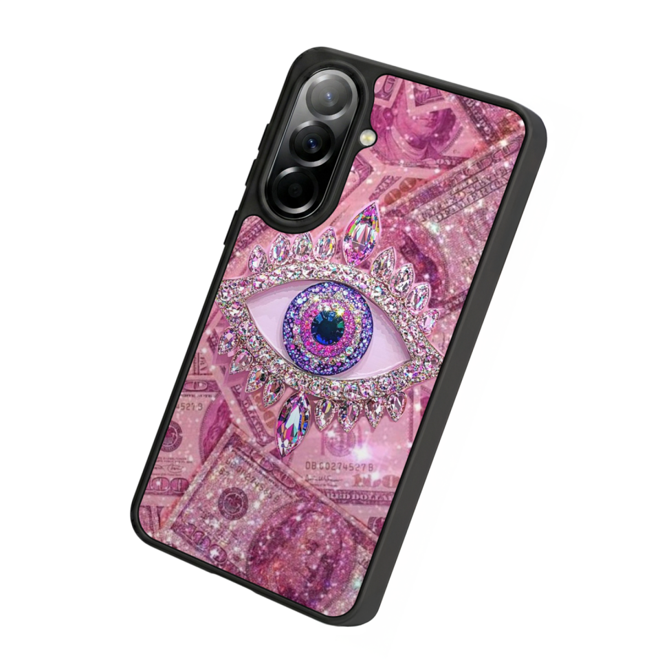 Samsung Galaxy A57 Uyumlu Göz Tasarımlı Glossy Premium Kılıf
