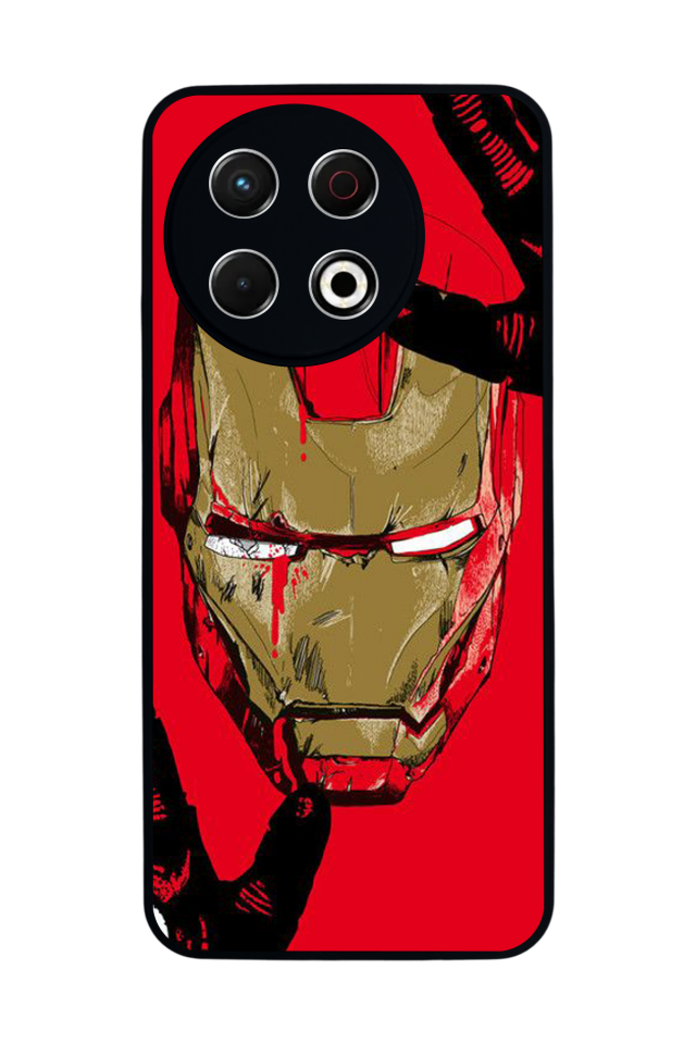 Tecno Spark 30 Pro Uyumlu  Iron Man ( Demir Adam ) Tasarımlı Glossy Premium Kılıf