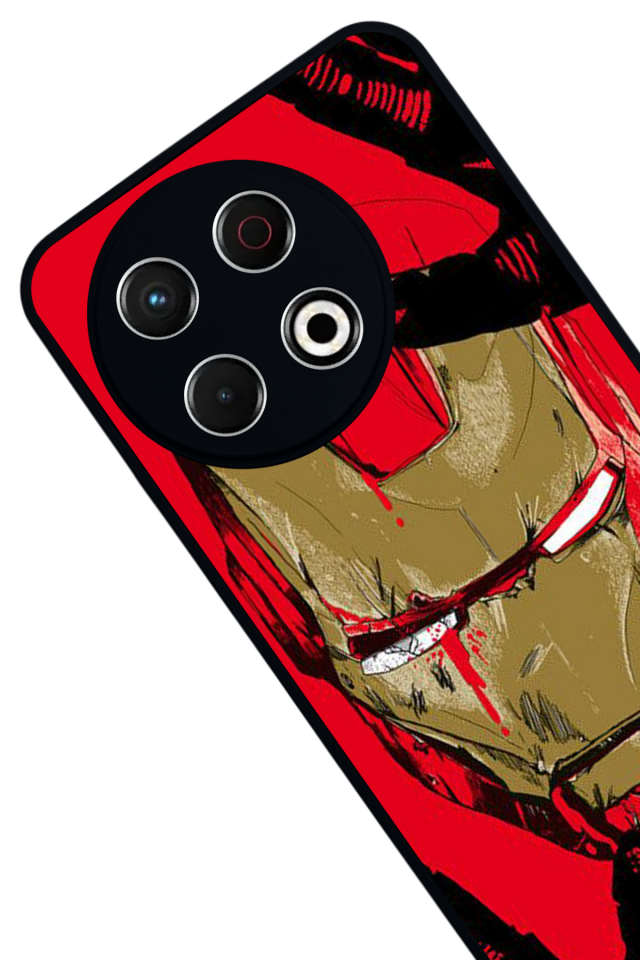 Tecno Spark 30 Pro Uyumlu  Iron Man ( Demir Adam ) Tasarımlı Glossy Premium Kılıf