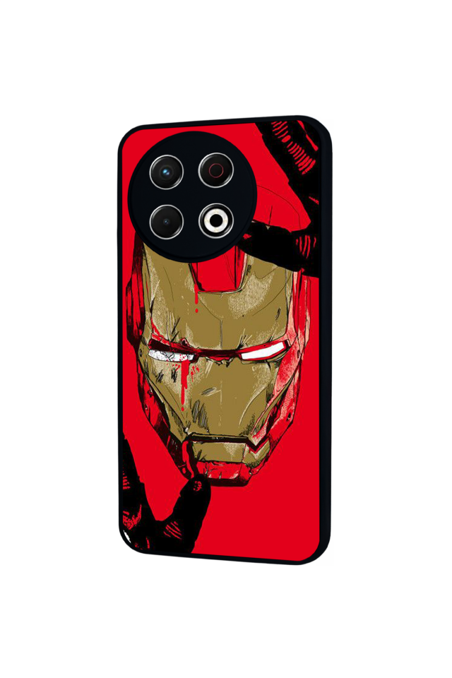 Tecno Spark 30 Pro Uyumlu  Iron Man ( Demir Adam ) Tasarımlı Glossy Premium Kılıf
