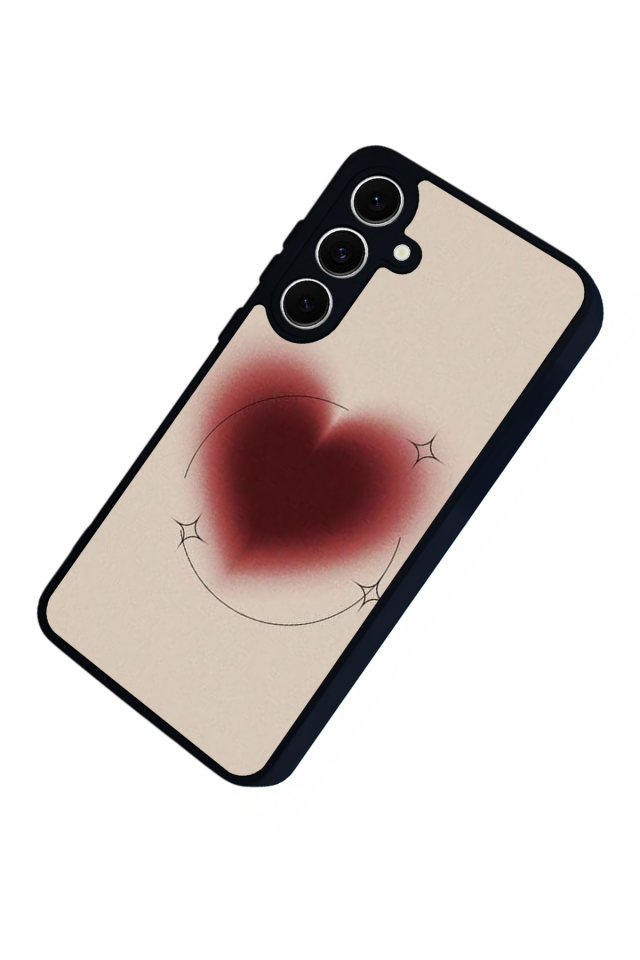Samsung Galaxy S24 FE Uyumlu Kalp Love Tasarımlı Glossy Premium Kılıf