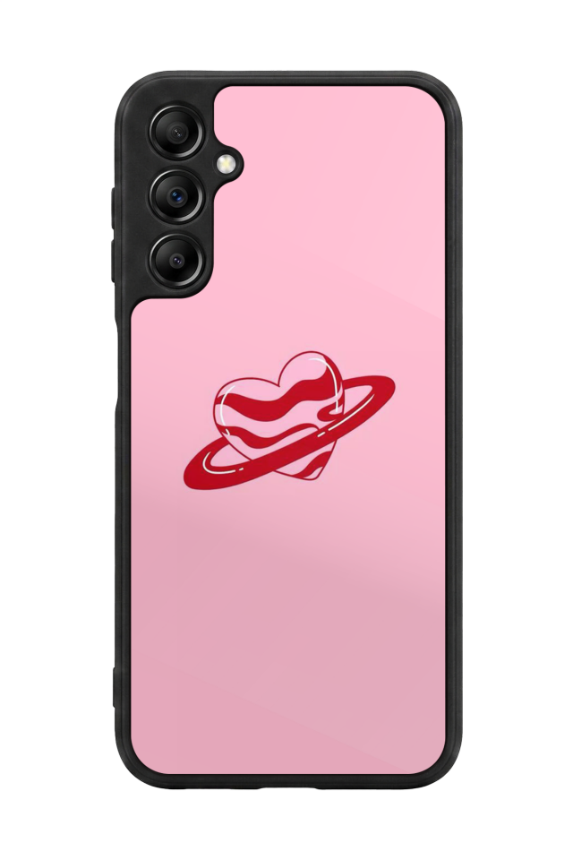Samsung Galaxy A14 Uyumlu Kalp Love Tasarımlı Glossy Premium Kılıf