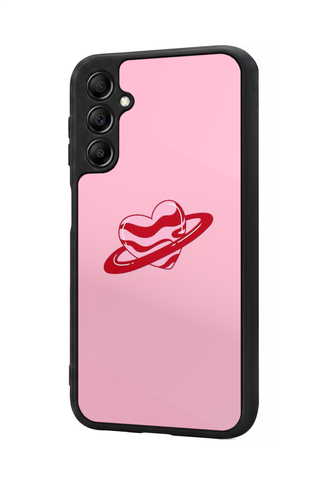 Samsung Galaxy A14 Uyumlu Kalp Love Tasarımlı Glossy Premium Kılıf