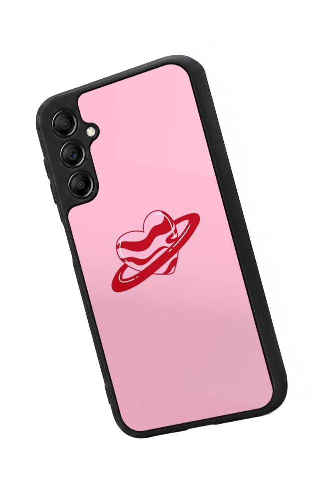 Samsung Galaxy A14 Uyumlu Kalp Love Tasarımlı Glossy Premium Kılıf