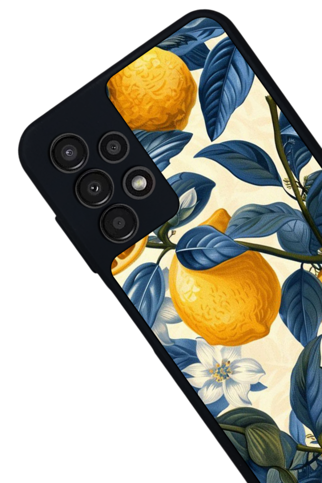 Samsung Galaxy A23 Uyumlu Limon Tasarımlı Glossy Premium Kılıf