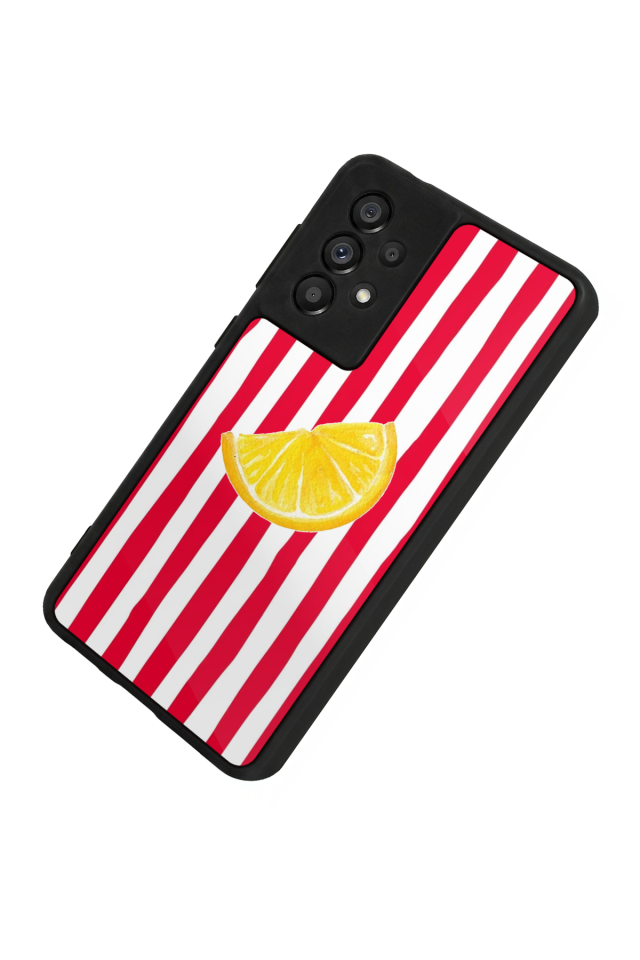 Samsung Galaxy A73 Uyumlu Limon Tasarımlı Glossy Premium Kılıf