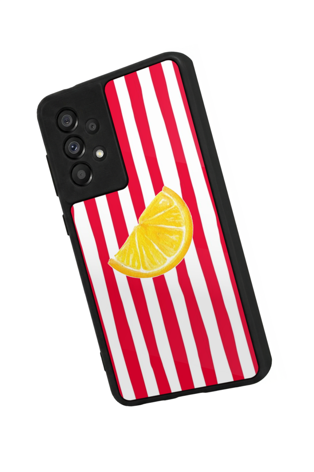 Samsung Galaxy A73 Uyumlu Limon Tasarımlı Glossy Premium Kılıf