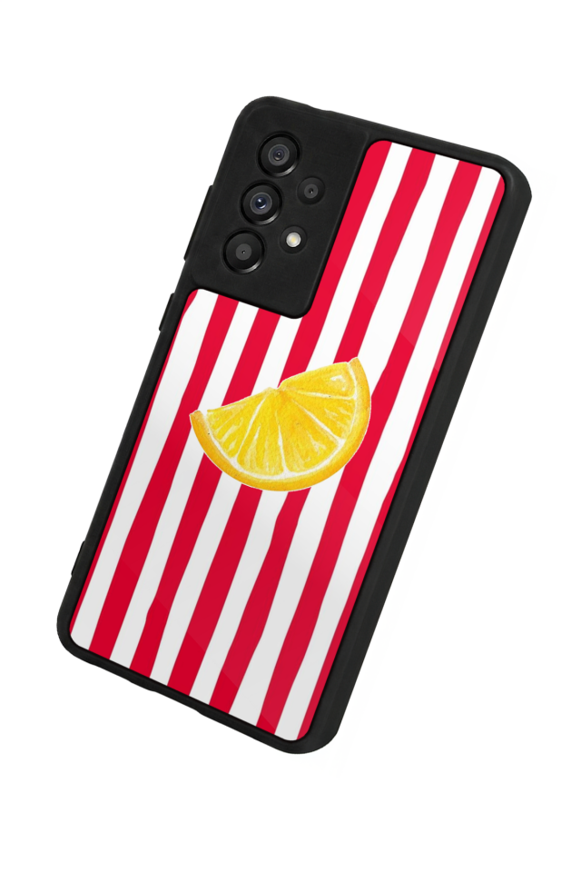 Samsung Galaxy A73 Uyumlu Limon Tasarımlı Glossy Premium Kılıf