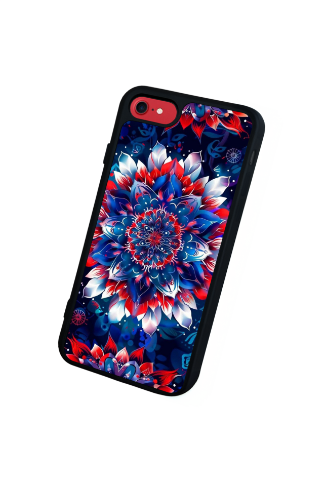 iPhone 8 Uyumlu Mandala Tasarımlı Glossy Premium Kılıf