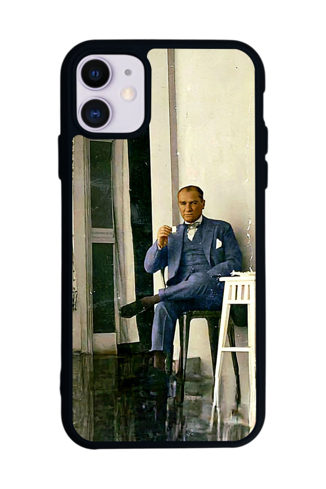 iPhone 11 Uyumlu Mustafa Kemal Ataturk Tasarımlı Glossy Premium Kılıf