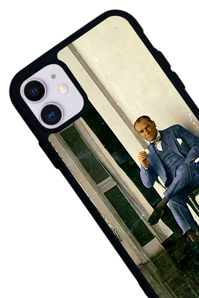 iPhone 11 Uyumlu Mustafa Kemal Ataturk Tasarımlı Glossy Premium Kılıf