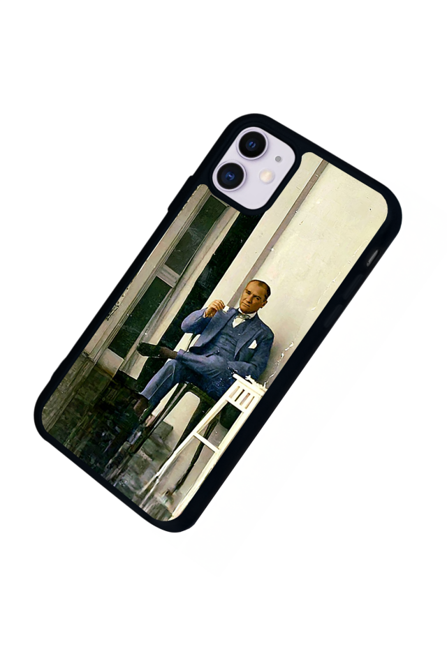 iPhone 11 Uyumlu Mustafa Kemal Ataturk Tasarımlı Glossy Premium Kılıf