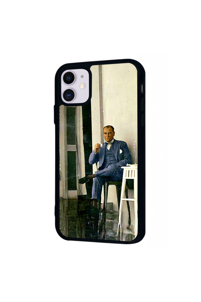 iPhone 11 Uyumlu Mustafa Kemal Ataturk Tasarımlı Glossy Premium Kılıf