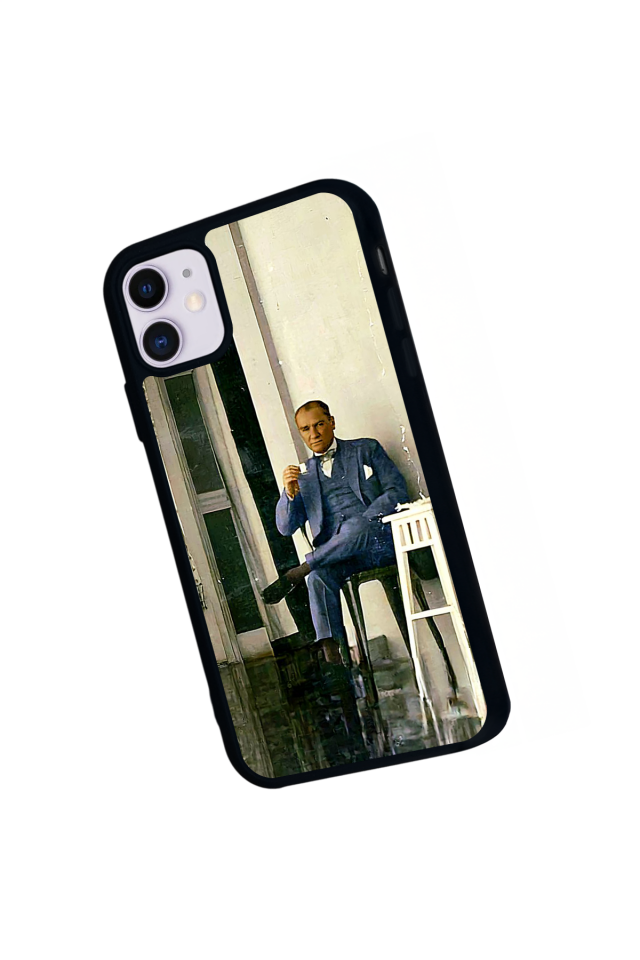 iPhone 11 Uyumlu Mustafa Kemal Ataturk Tasarımlı Glossy Premium Kılıf