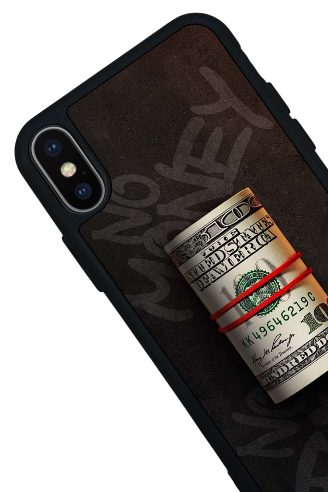 iPhone X/ XS Uyumlu Para Tasarımlı Glossy Premium Kılıf