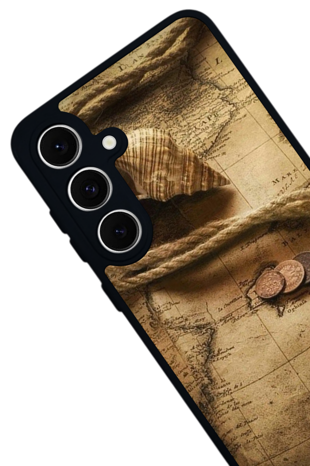 Samsung Galaxy A16 Uyumlu Pusula Tasarımlı Glossy Premium Kılıf
