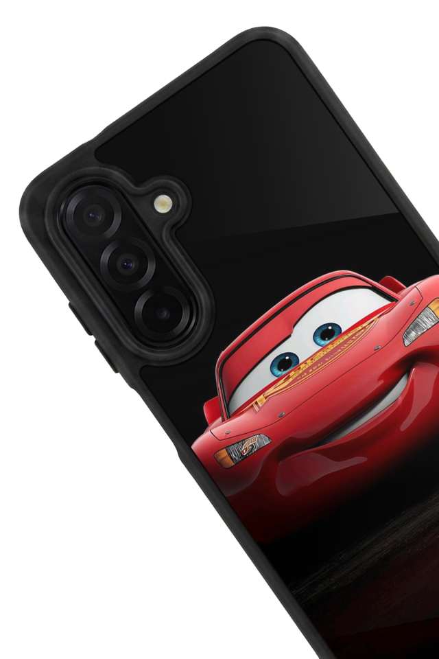 Samsung Galaxy A56 Uyumlu Şimsek McQueen Tasarımlı Glossy Premium Kılıf