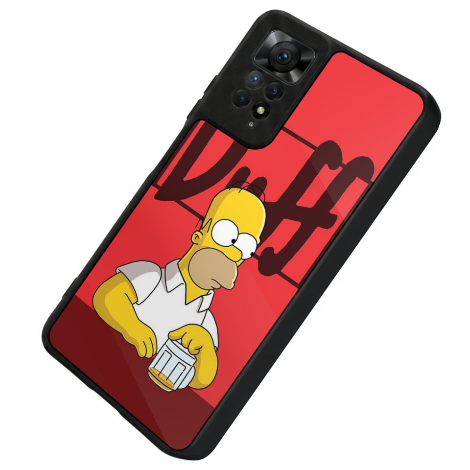 Xiaomi Redmi Note 11 Pro Uyumlu The Simpsons Tasarımlı Glossy Premium Kılıf