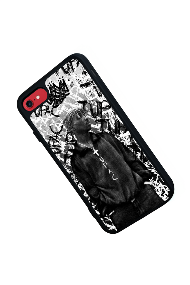iPhone SE Uyumlu Tupac Tasarımlı Glossy Premium Kılıf