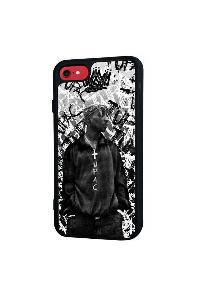 iPhone SE Uyumlu Tupac Tasarımlı Glossy Premium Kılıf