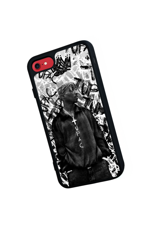 iPhone SE Uyumlu Tupac Tasarımlı Glossy Premium Kılıf