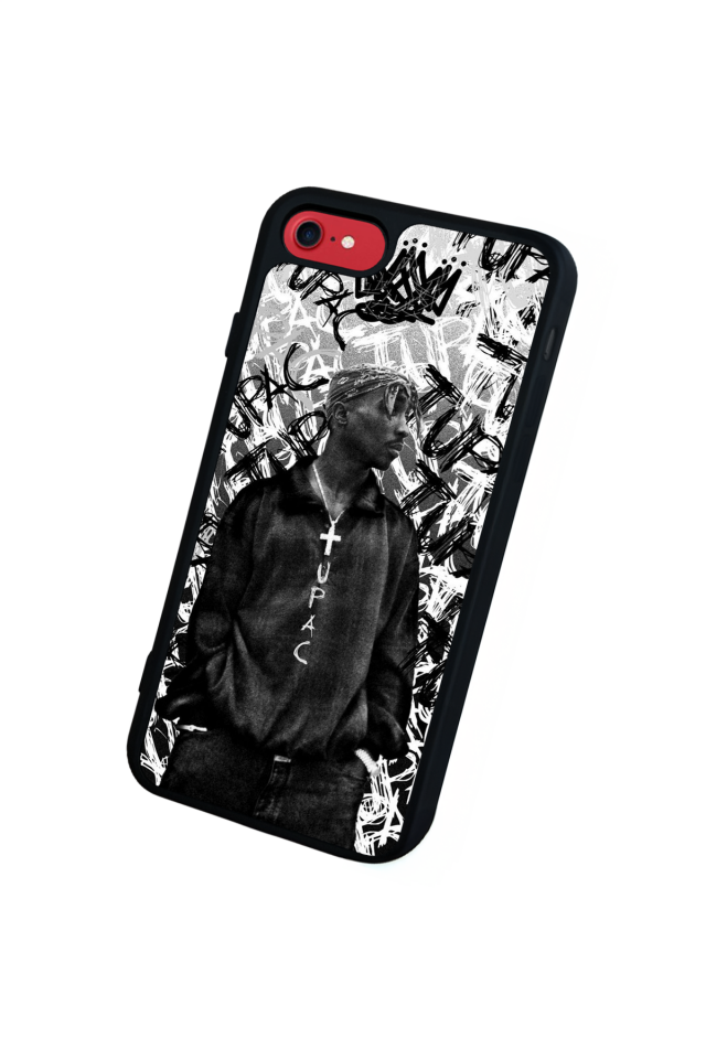 iPhone SE Uyumlu Tupac Tasarımlı Glossy Premium Kılıf