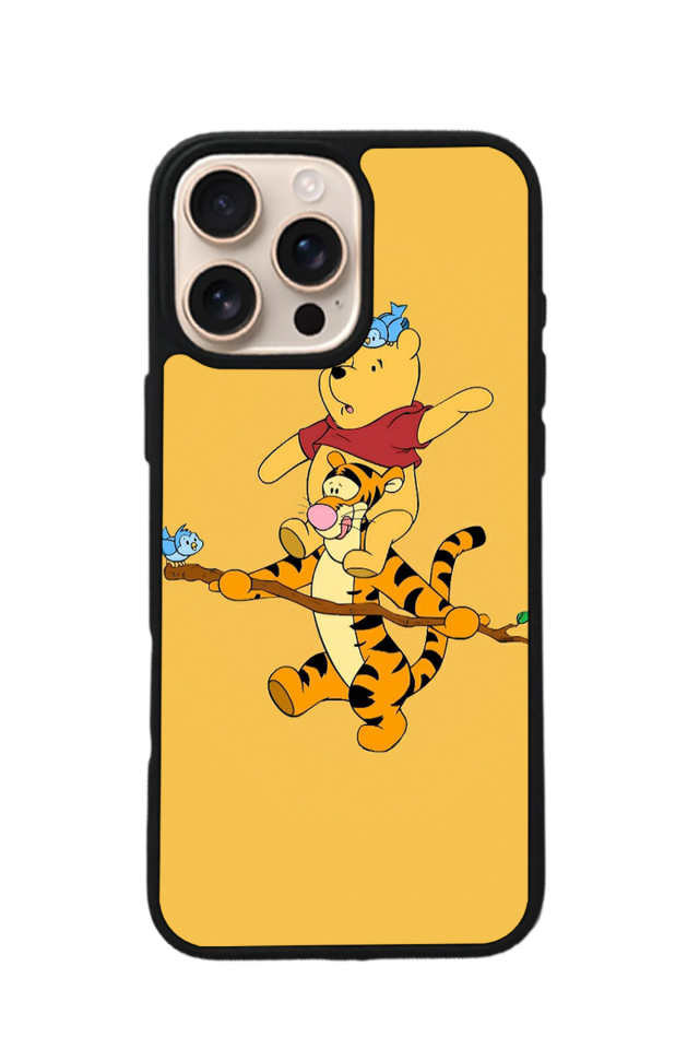 iPhone 15 Pro Max Uyumlu Winnie Tasarımlı Glossy Premium Kılıf