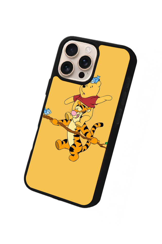 iPhone 15 Pro Max Uyumlu Winnie Tasarımlı Glossy Premium Kılıf