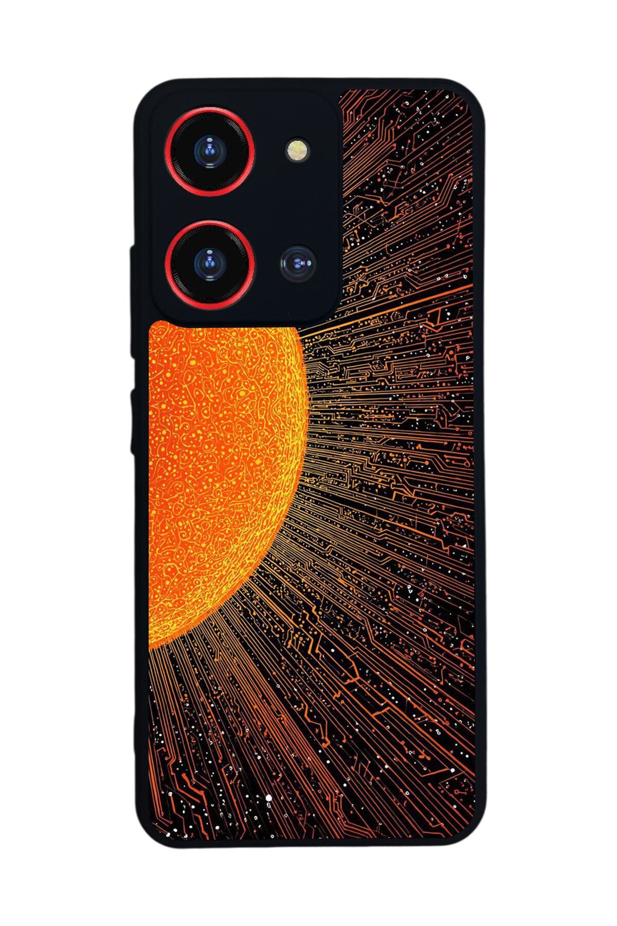 Reeder S19 Max Pro S 108MP Uyumlu Gunes Tasarımlı Glossy Premium Kılıf