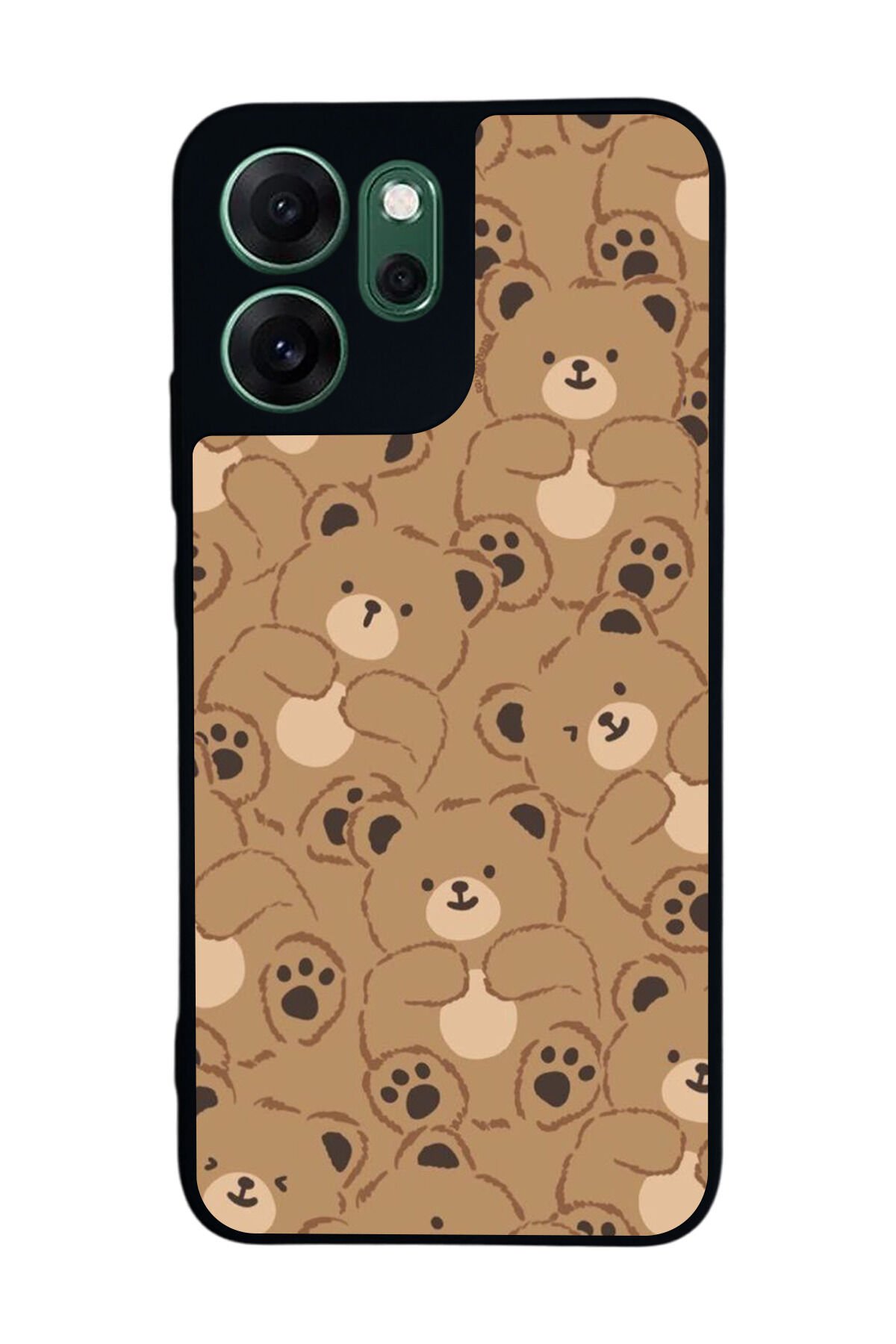 Oppo Reno 14F Uyumlu Ayı Tasarımlı Glossy Premium Kılıf