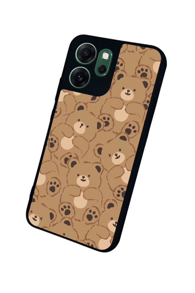 Oppo Reno 14F Uyumlu Ayı Tasarımlı Glossy Premium Kılıf
