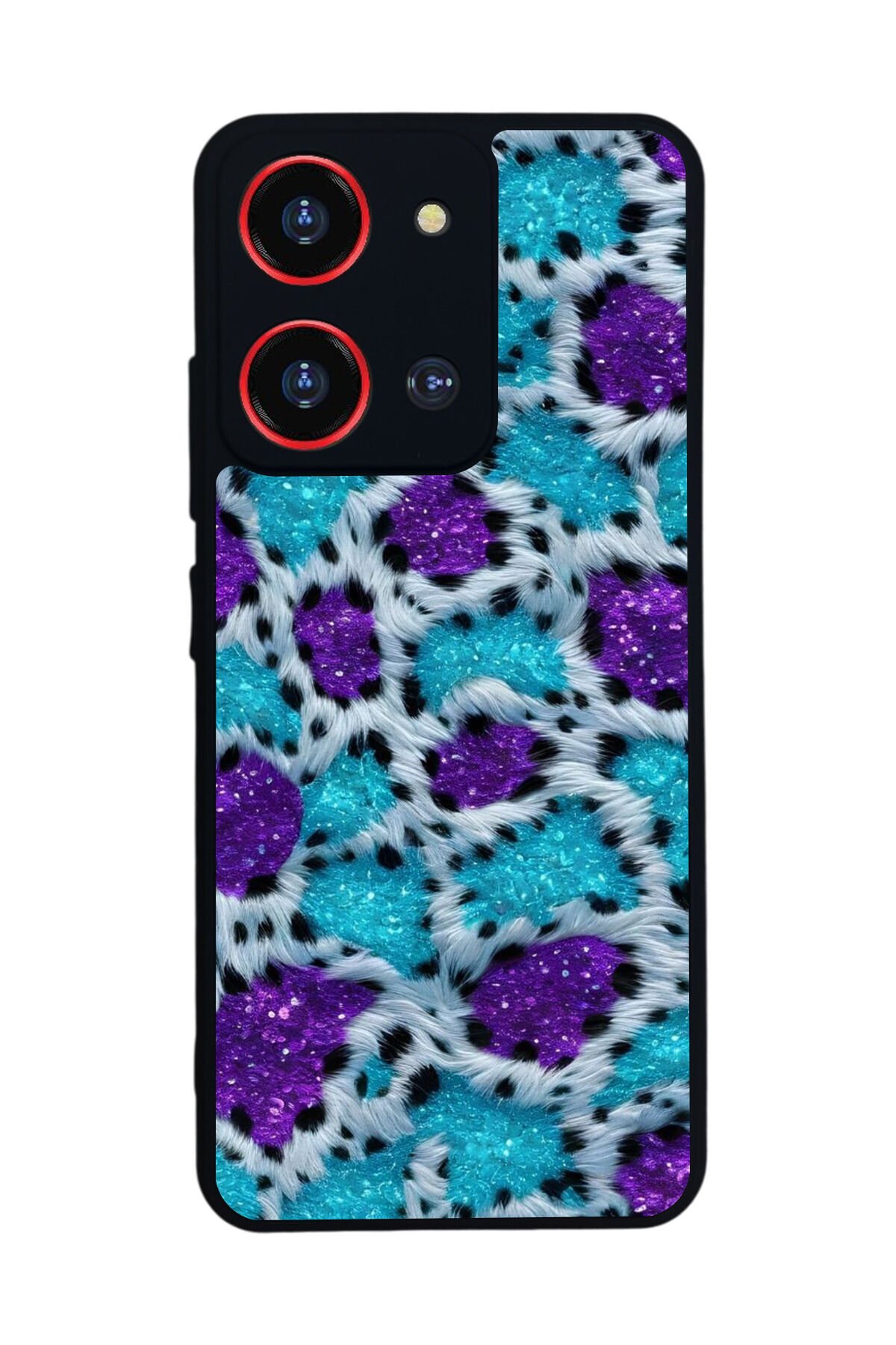 Reeder S19 Max Pro S ZOOM Uyumlu Hologram Leopar Tasarımlı Glossy Premium Kılıf