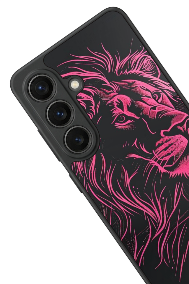 Samsung Galaxy S26 Uyumlu Aslan Tasarımlı Glossy Premium Kılıf