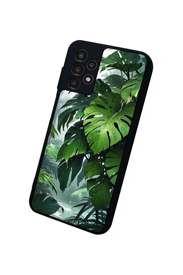Samsung Galaxy A13 Uyumlu Botanik Tasarımlı Glossy Premium Kılıf