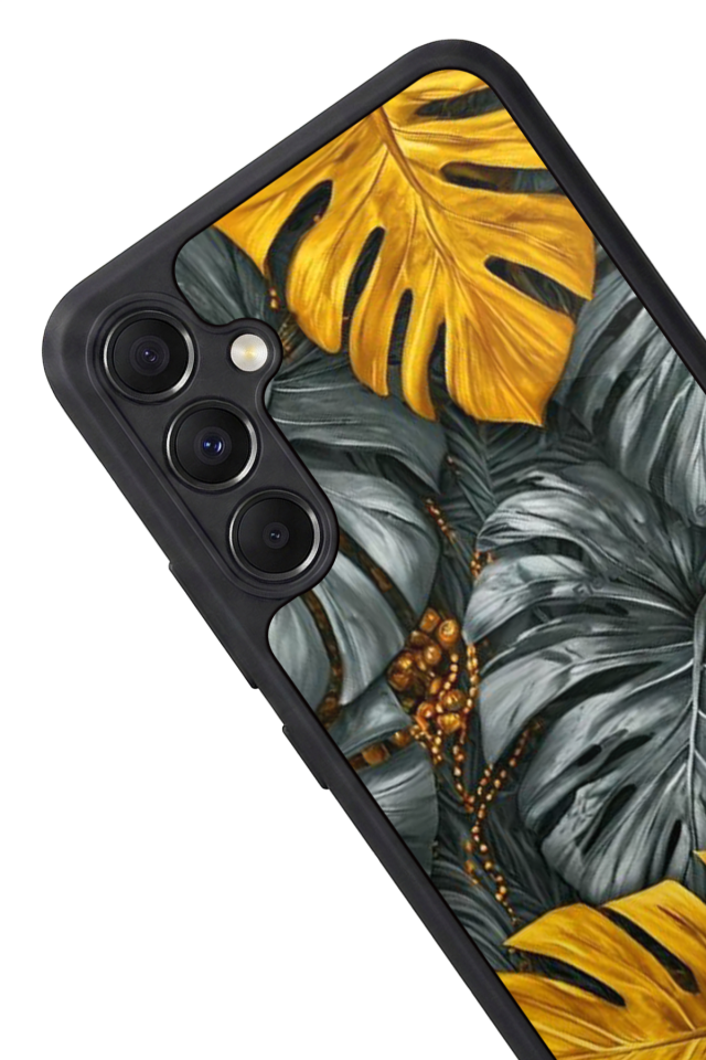 Samsung Galaxy M34 Uyumlu Botanik Tasarımlı Glossy Premium Kılıf