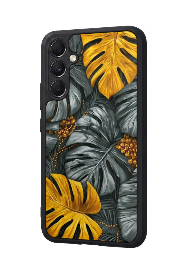 Samsung Galaxy M34 Uyumlu Botanik Tasarımlı Glossy Premium Kılıf