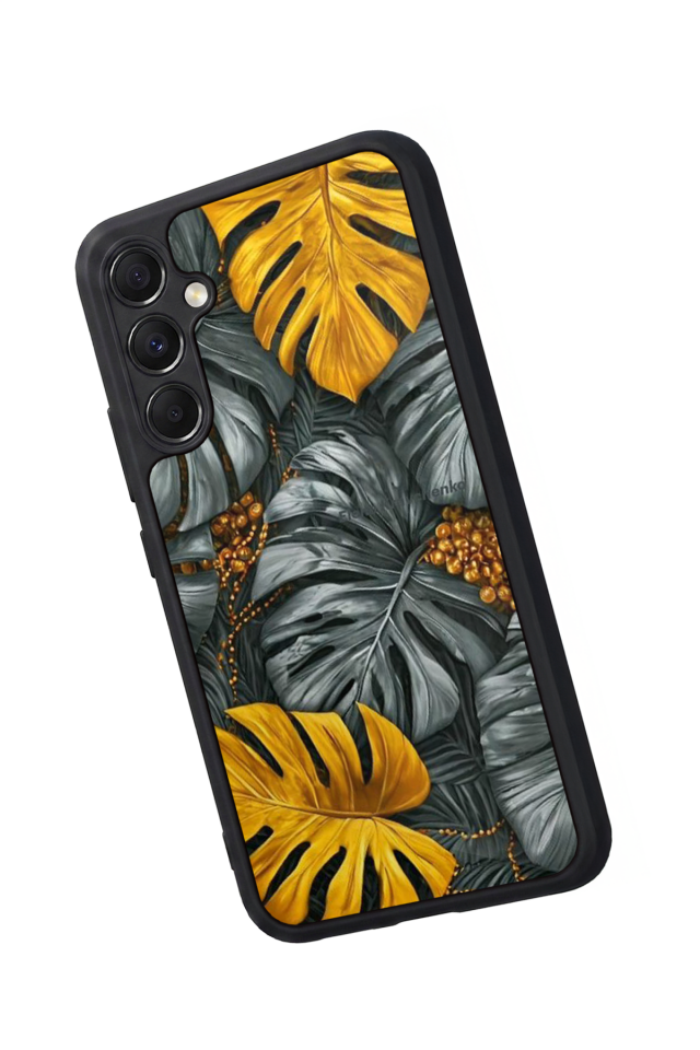 Samsung Galaxy M34 Uyumlu Botanik Tasarımlı Glossy Premium Kılıf