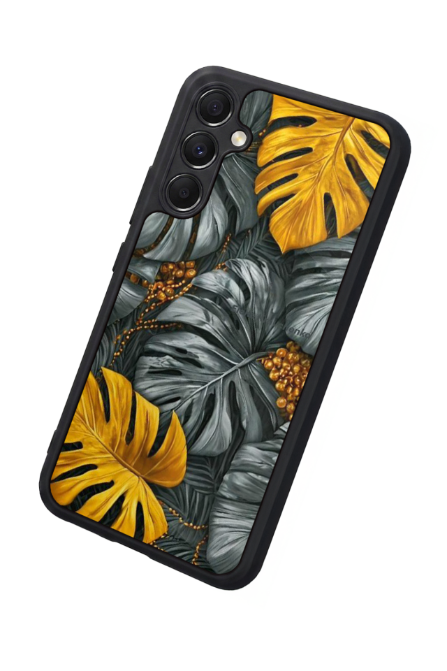 Samsung Galaxy M34 Uyumlu Botanik Tasarımlı Glossy Premium Kılıf