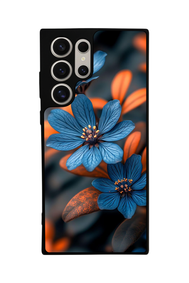 Samsung Galaxy S23 Ultra Uyumlu Cicek Tasarımlı Glossy Premium Kılıf