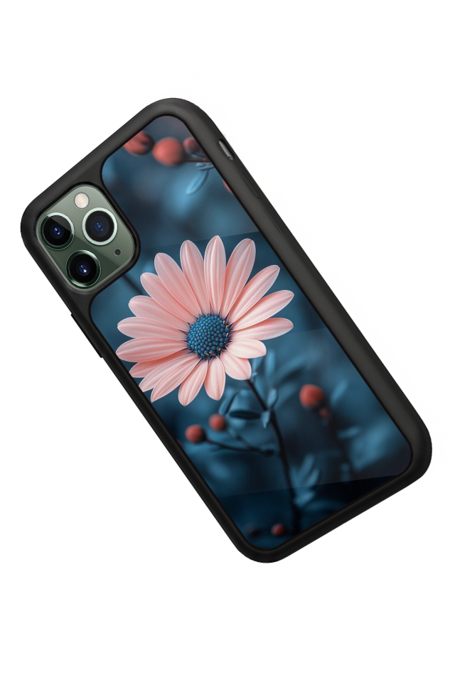 iPhone 11 Pro Uyumlu Cicek Tasarımlı Glossy Premium Kılıf