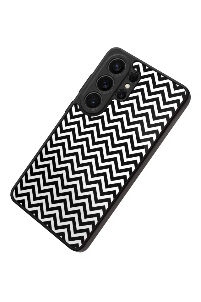 Samsung Galaxy S26 Ultra Uyumlu Çizgi Sanatı Tasarımlı Glossy Premium Kılıf