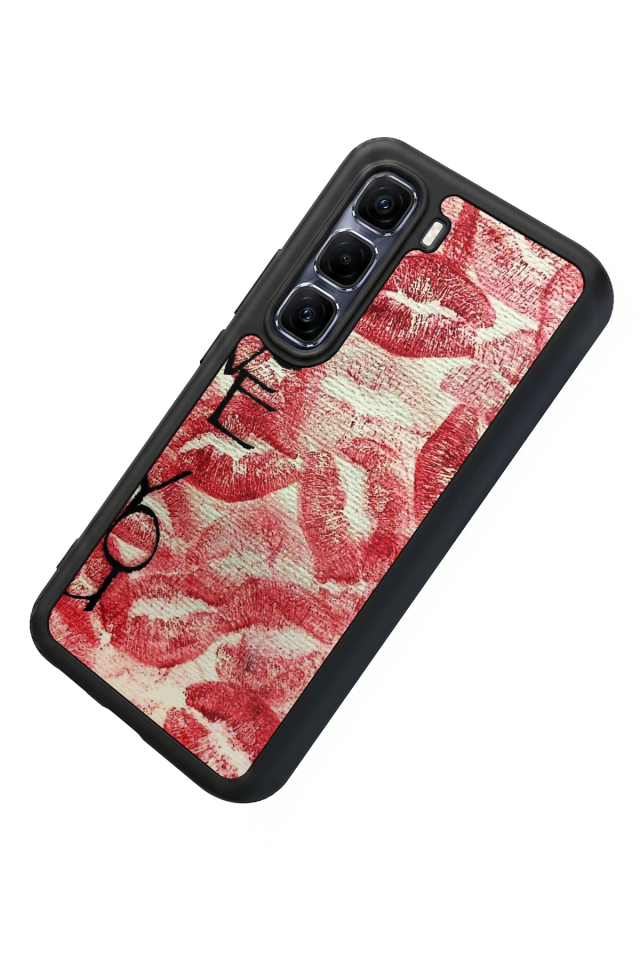 Infinix Hot 60 Pro Plus Uyumlu Dudak Tasarımlı Glossy Premium Kılıf